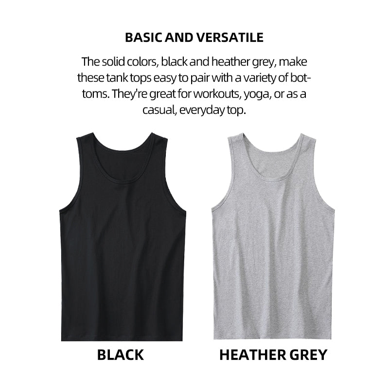 4 Pack Women's 100% Cotton Loose Fit Tank Top